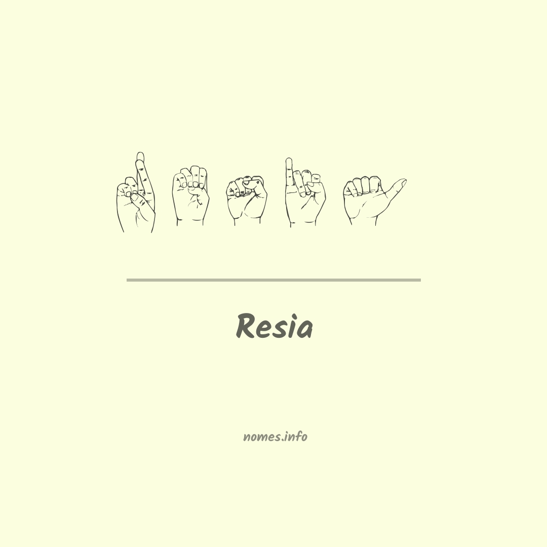 Resia em Libras