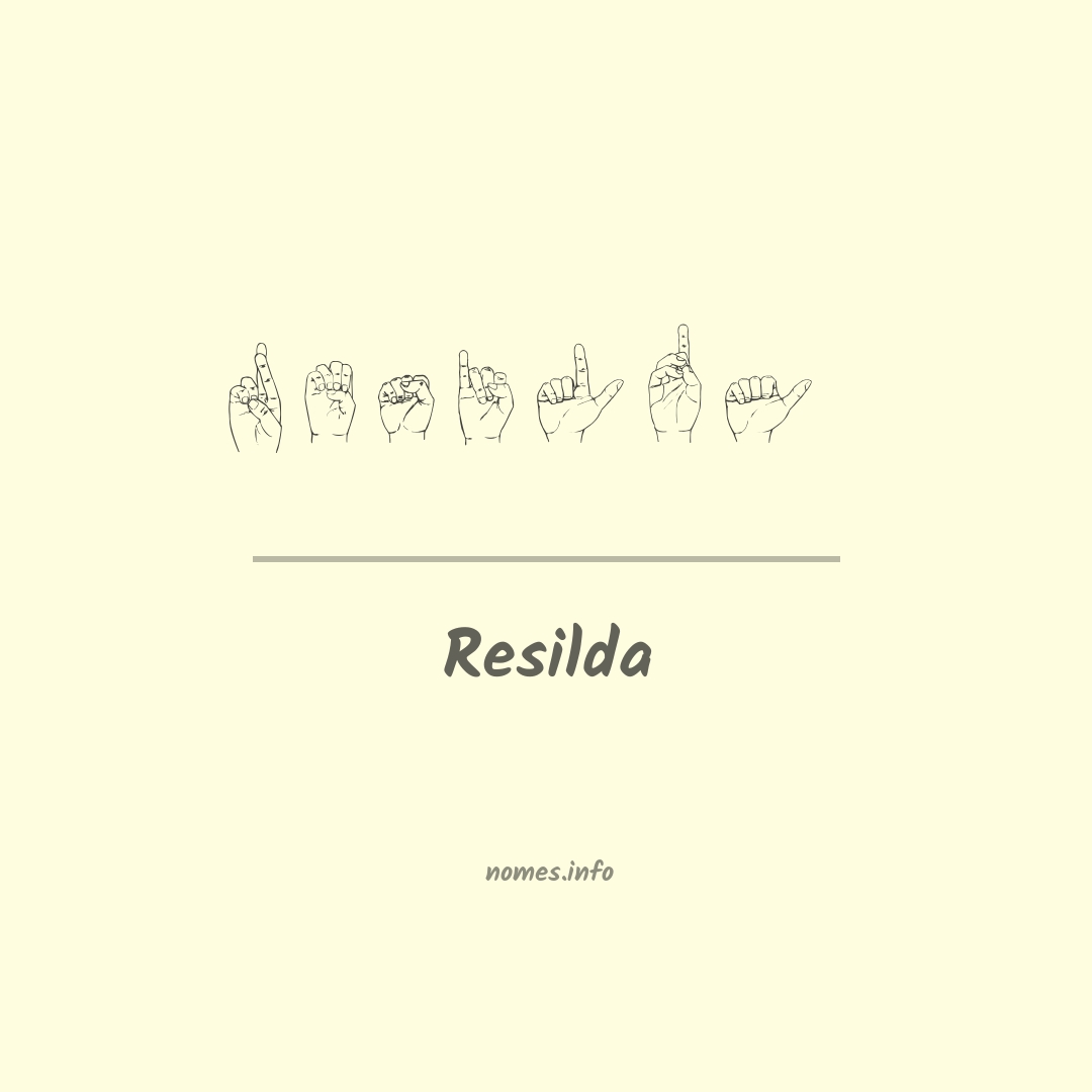 Resilda em Libras