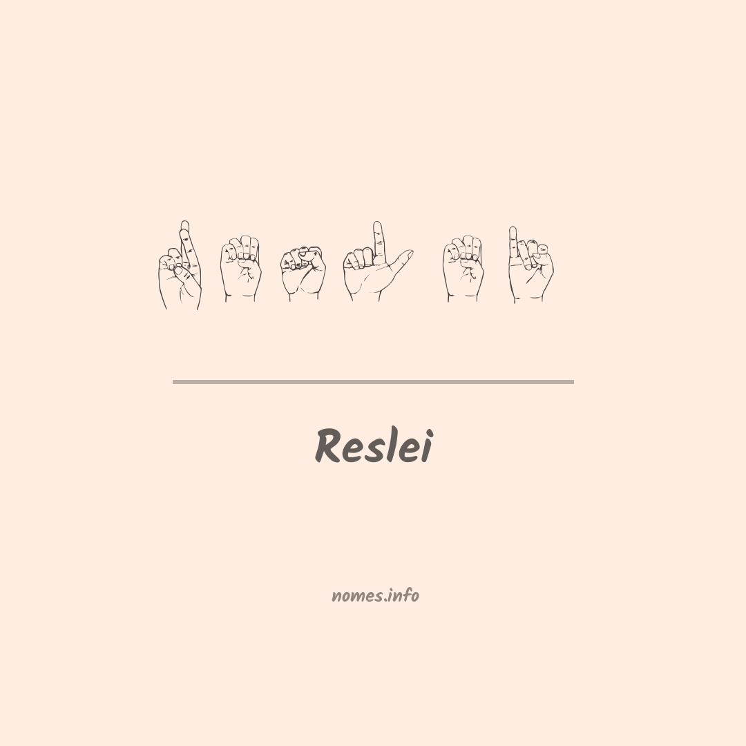 Reslei em Libras