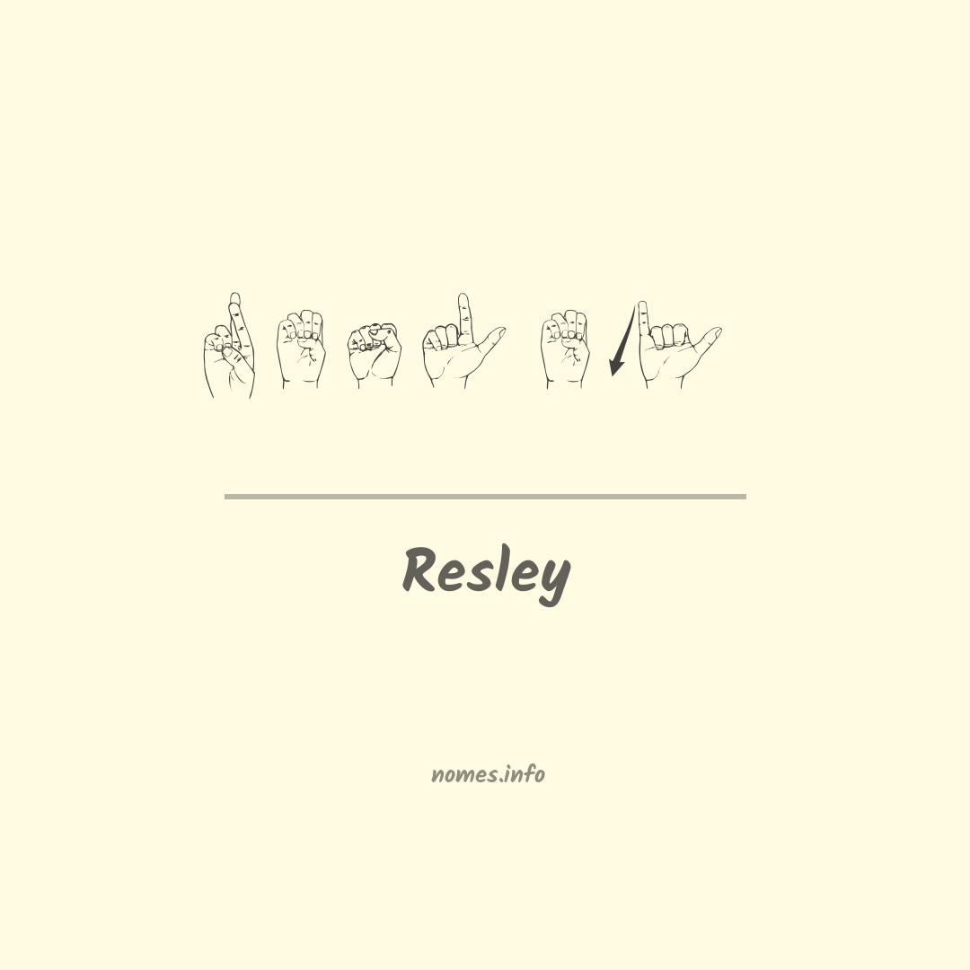 Resley em Libras
