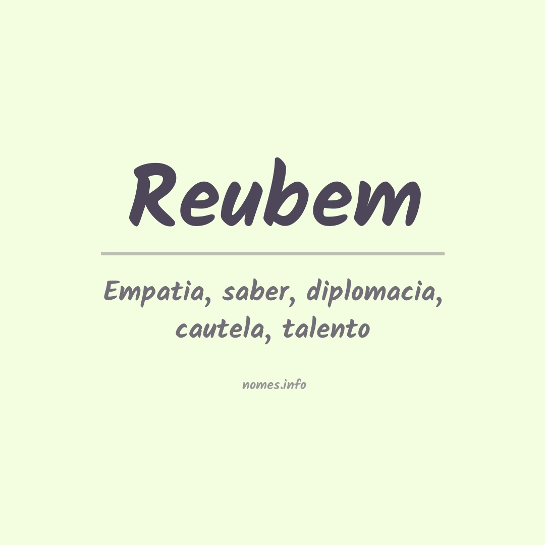 Significado do nome Reubem