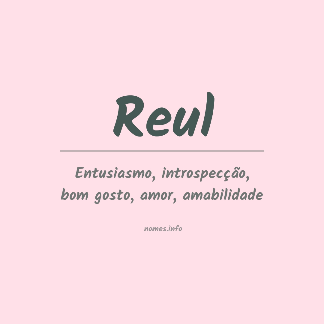 Significado do nome Reul