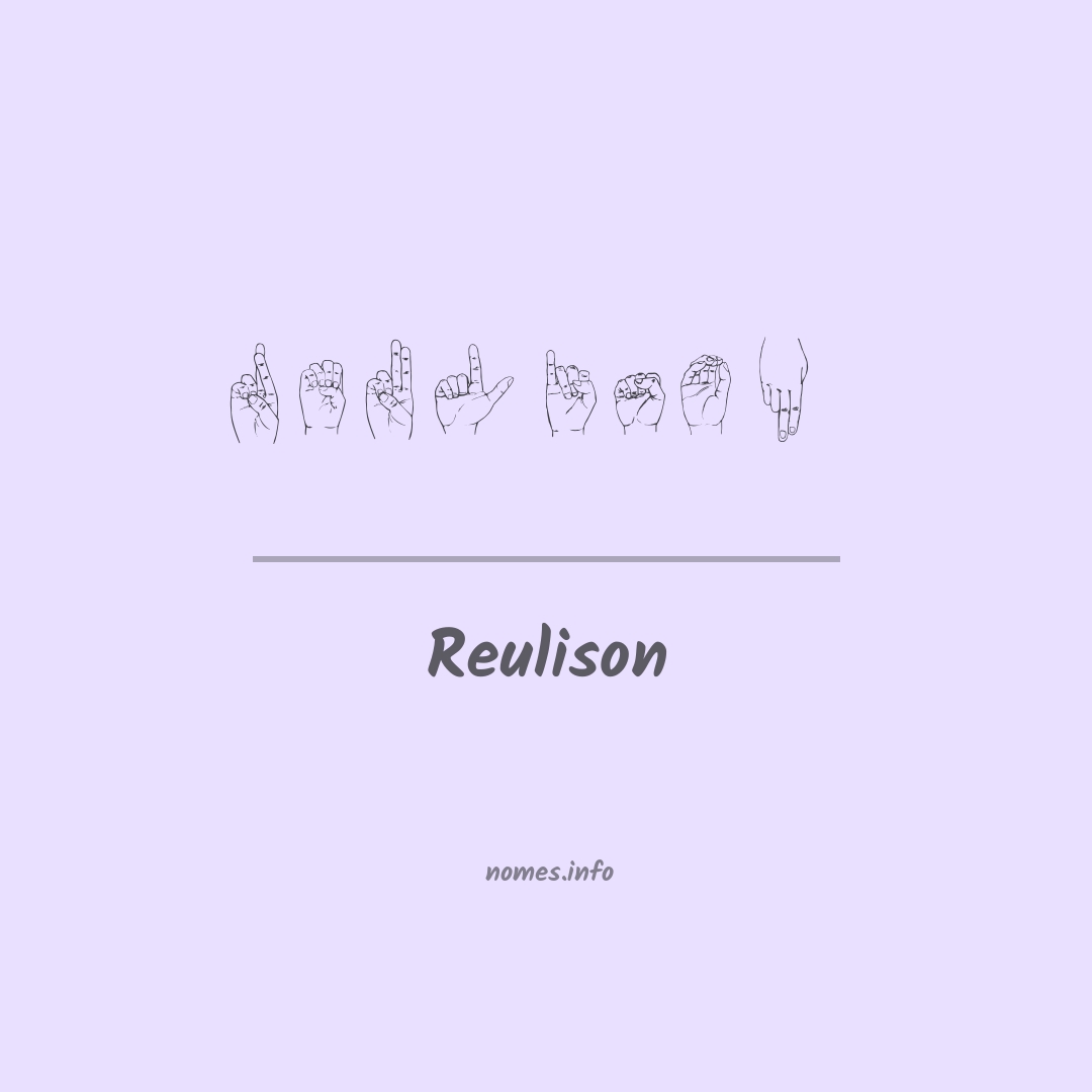 Reulison em Libras