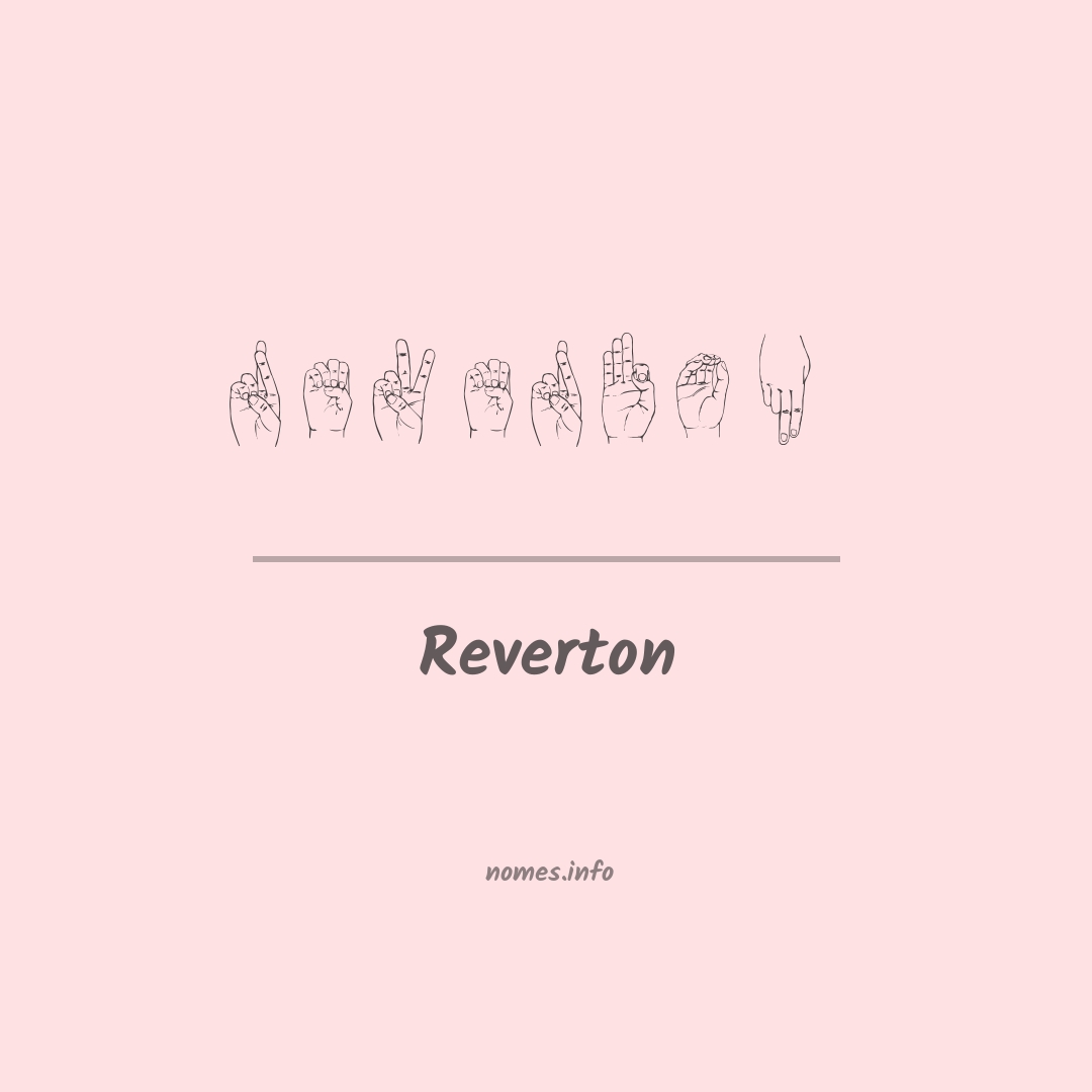 Reverton em Libras