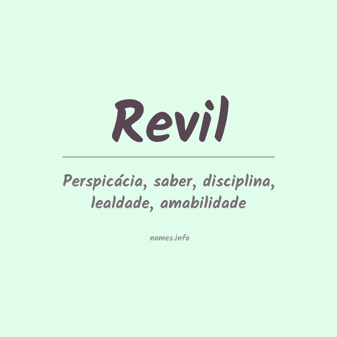 Significado do nome Revil