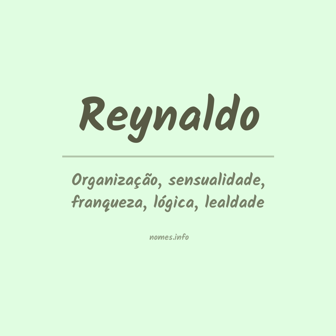 Significado do nome Reynaldo