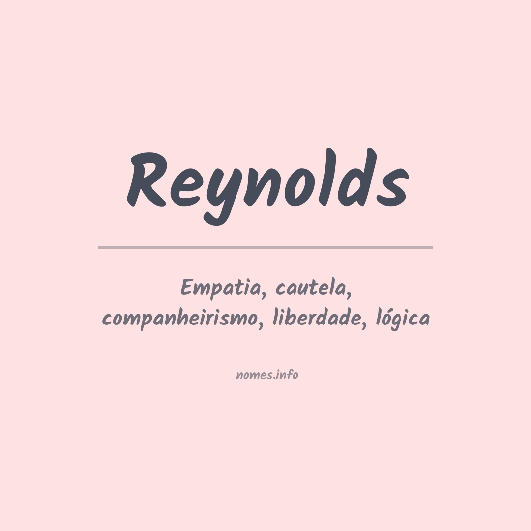 Significado do nome Reynolds