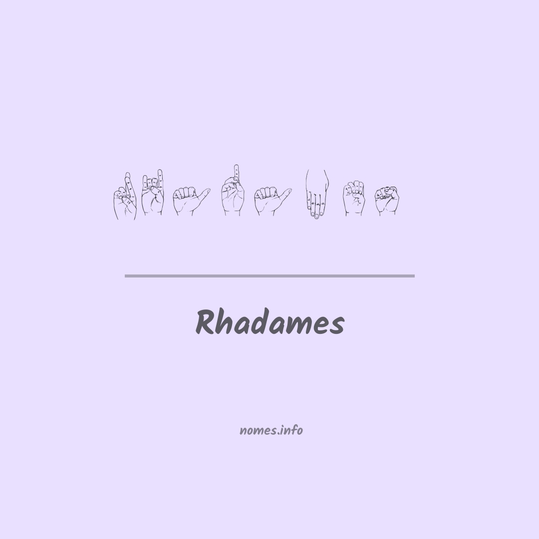 Rhadames em Libras