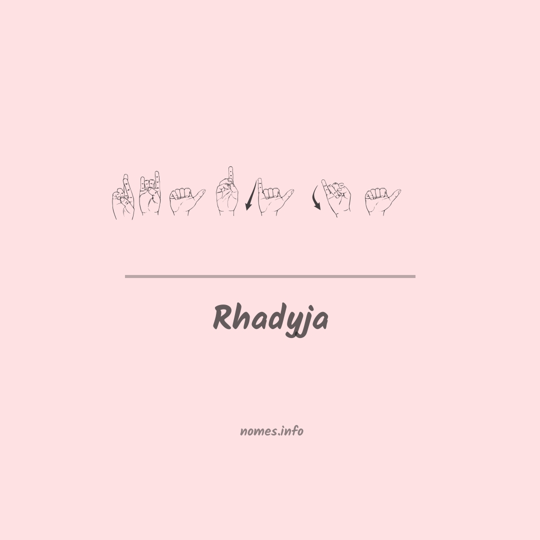 Rhadyja em Libras