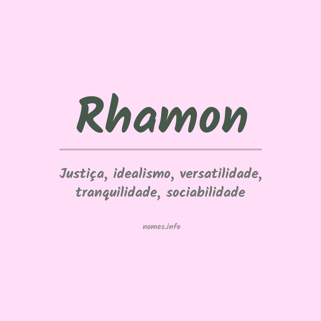Significado do nome Rhamon