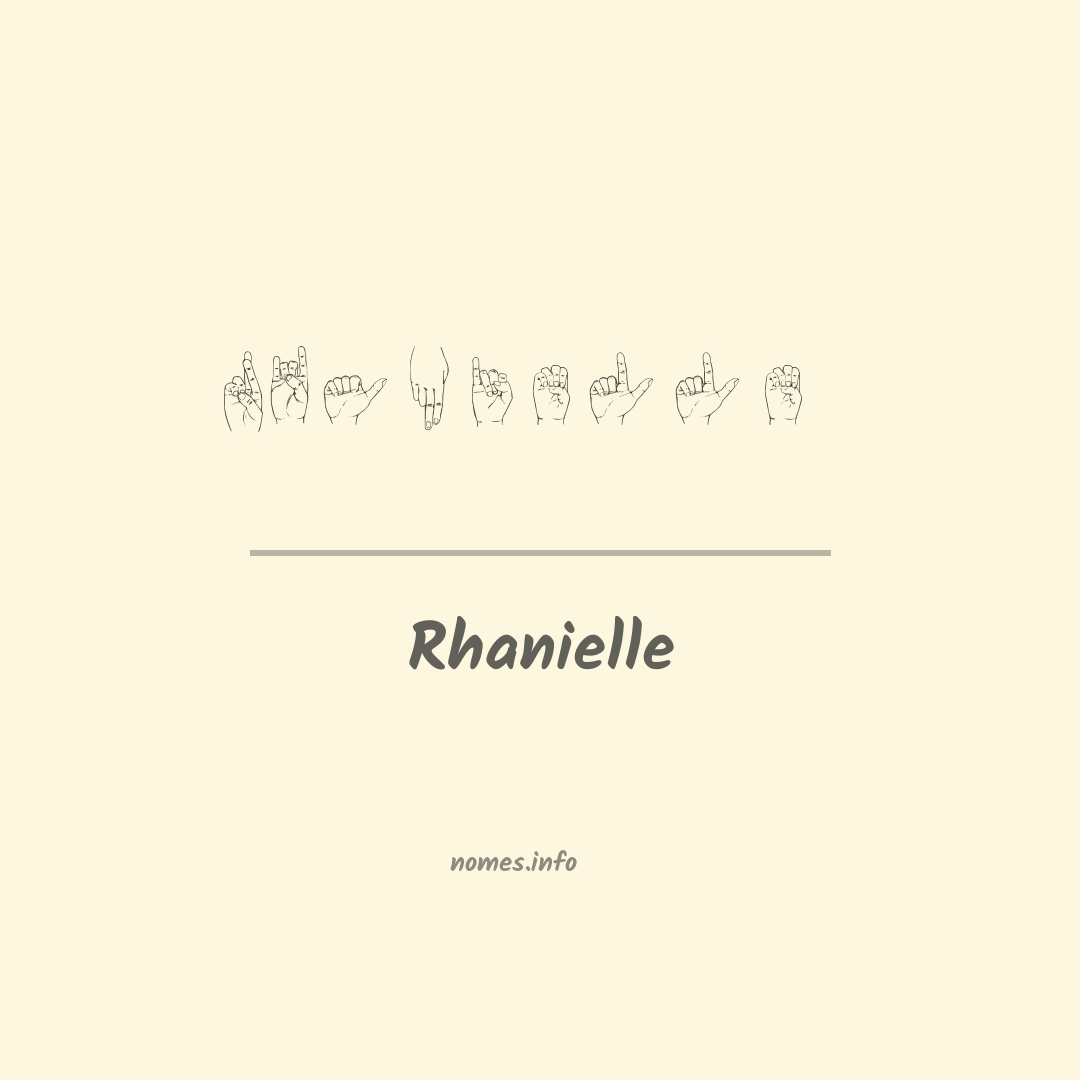 Rhanielle em Libras