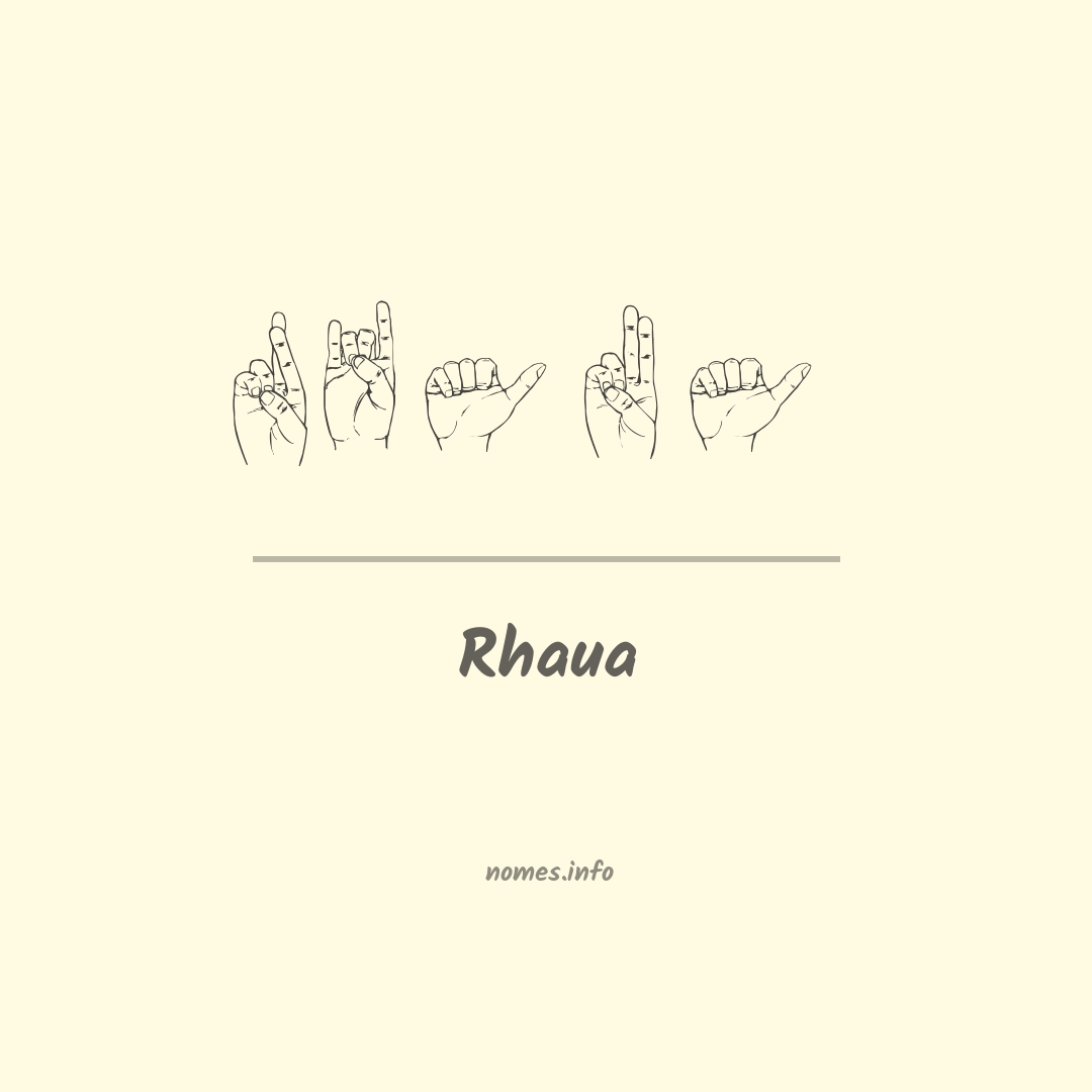 Rhaua em Libras