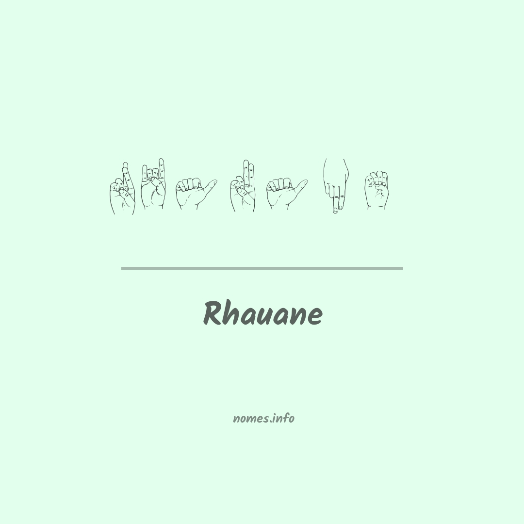 Rhauane em Libras