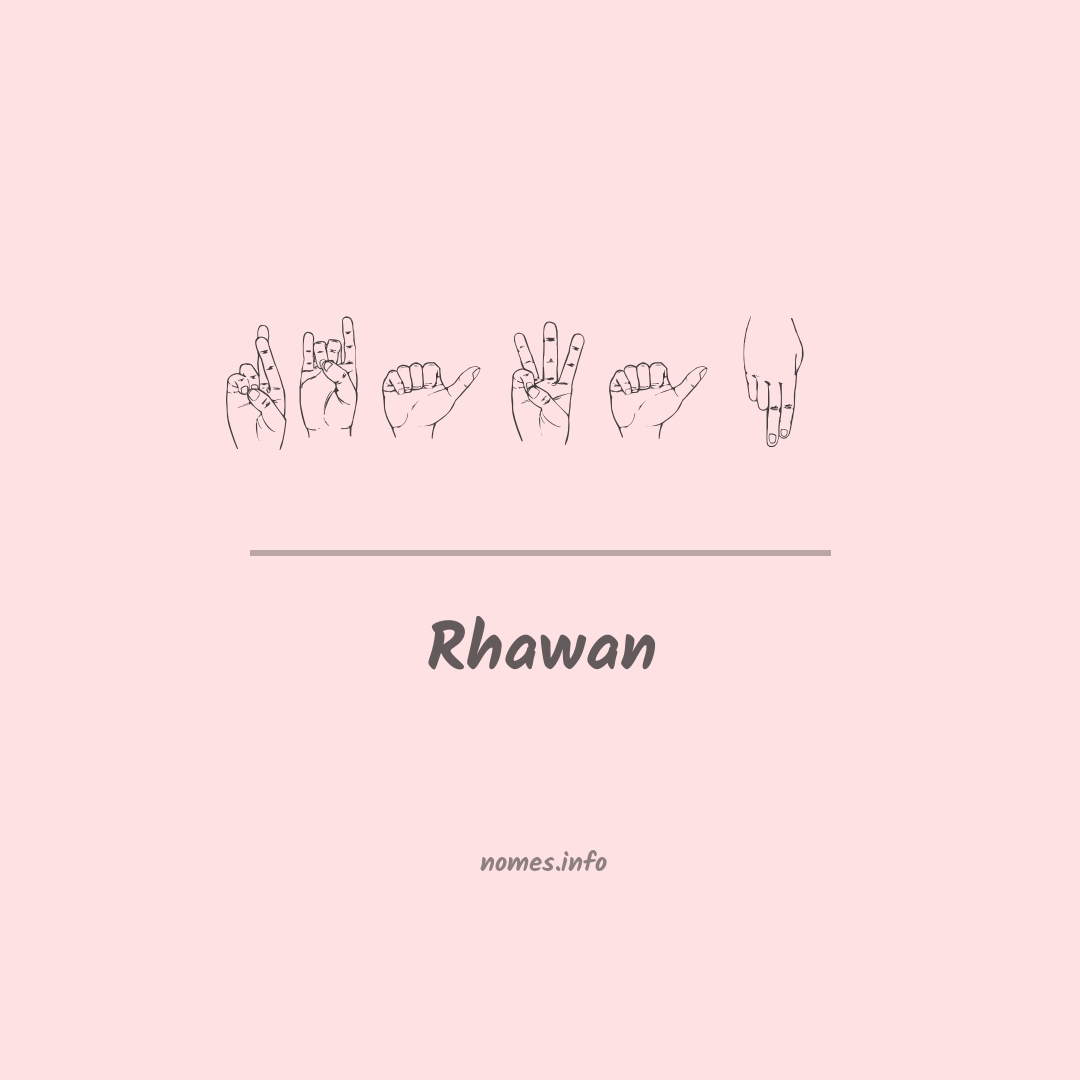 Rhawan em Libras