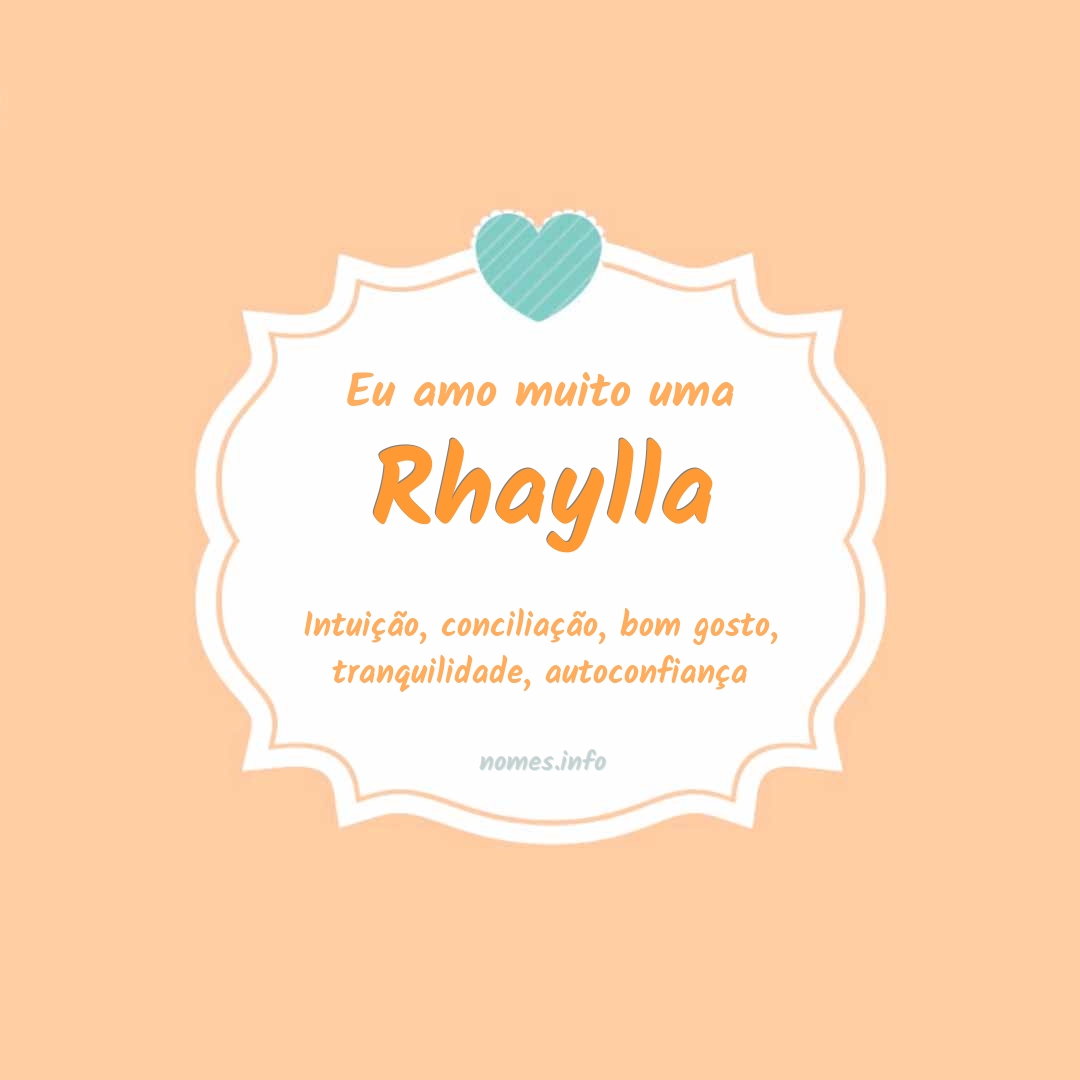 Eu amo muito Rhaylla