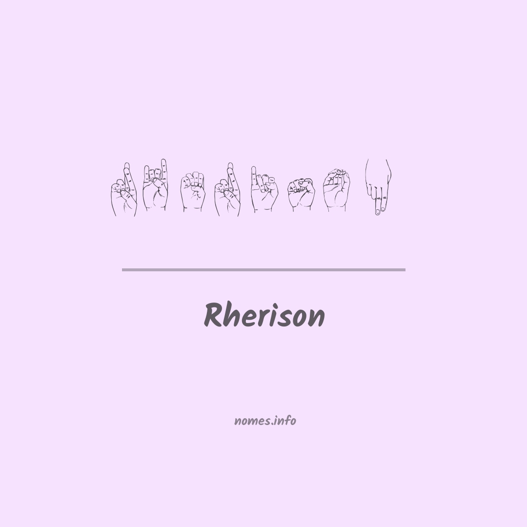Rherison em Libras