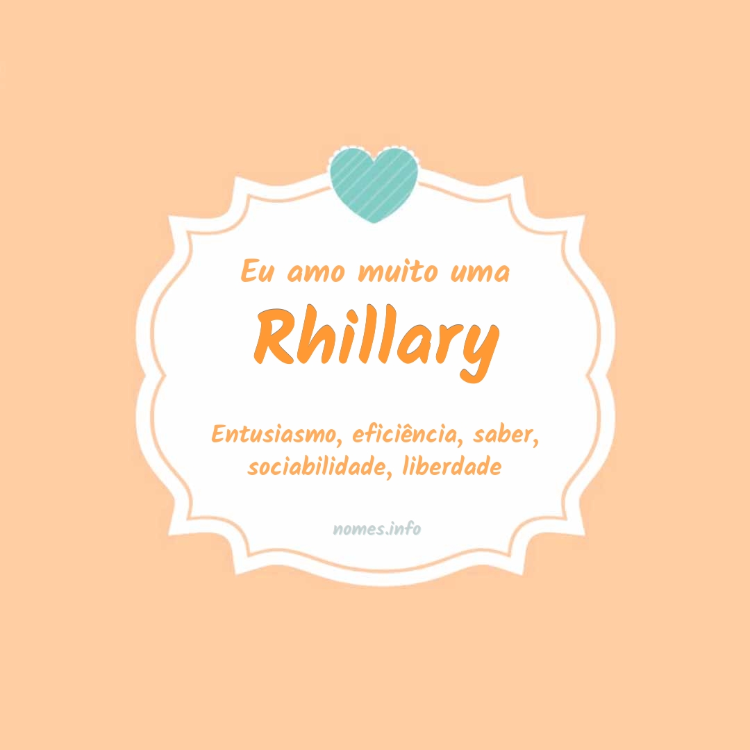 Eu amo muito Rhillary