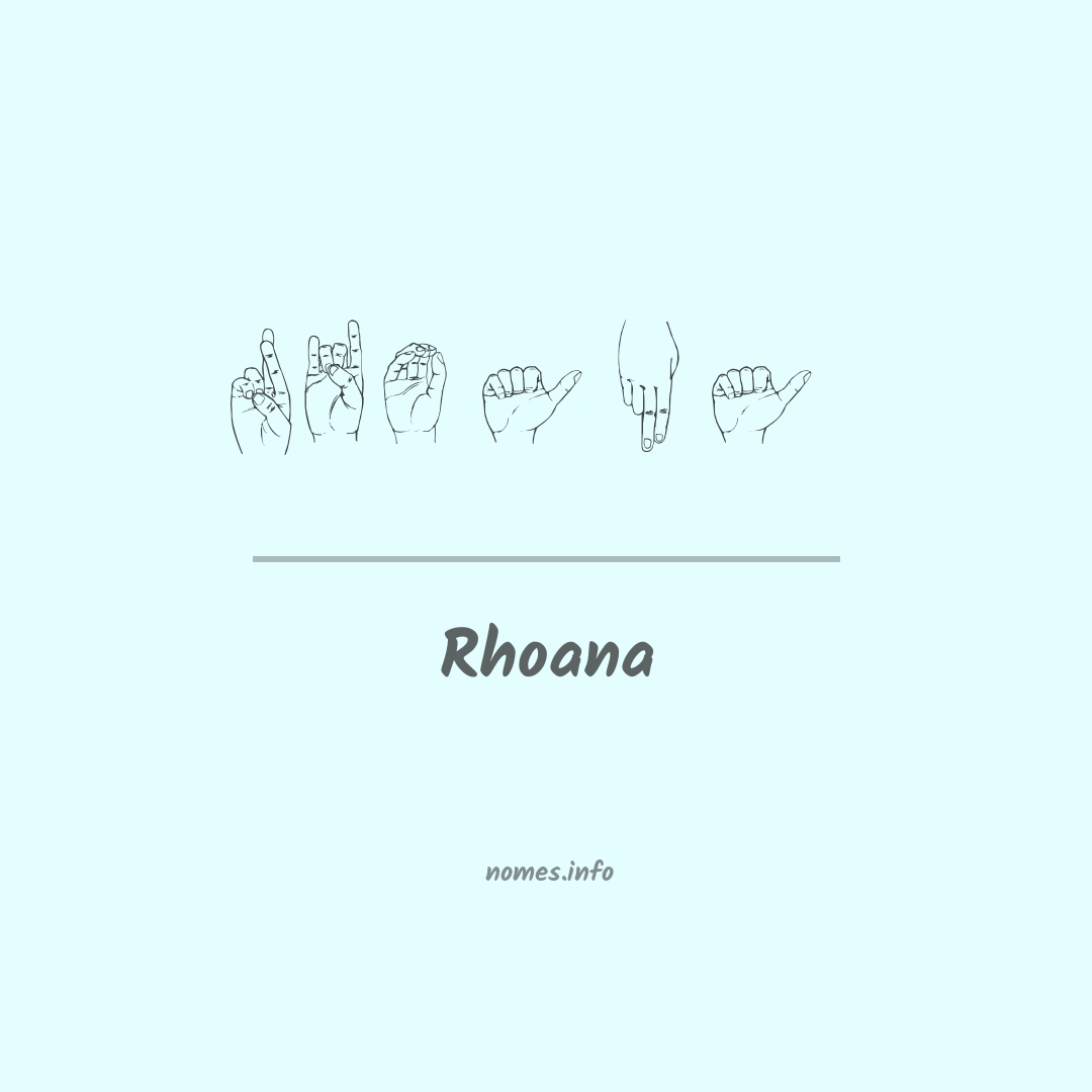 Rhoana em Libras