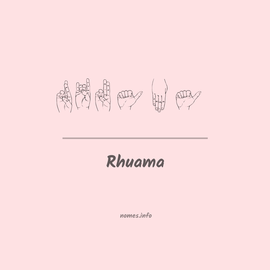 Rhuama em Libras