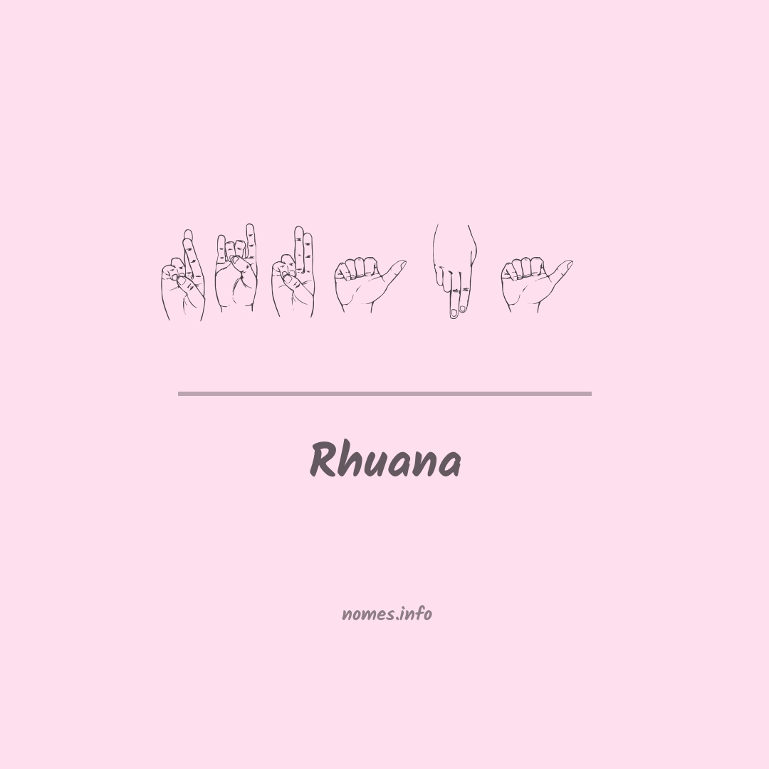 Rhuana em Libras