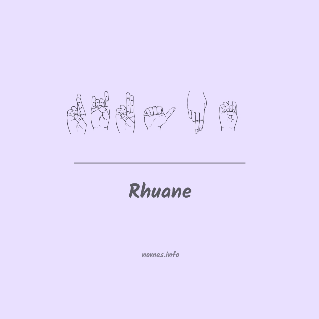 Rhuane em Libras