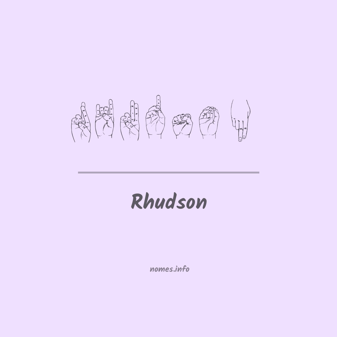 Rhudson em Libras