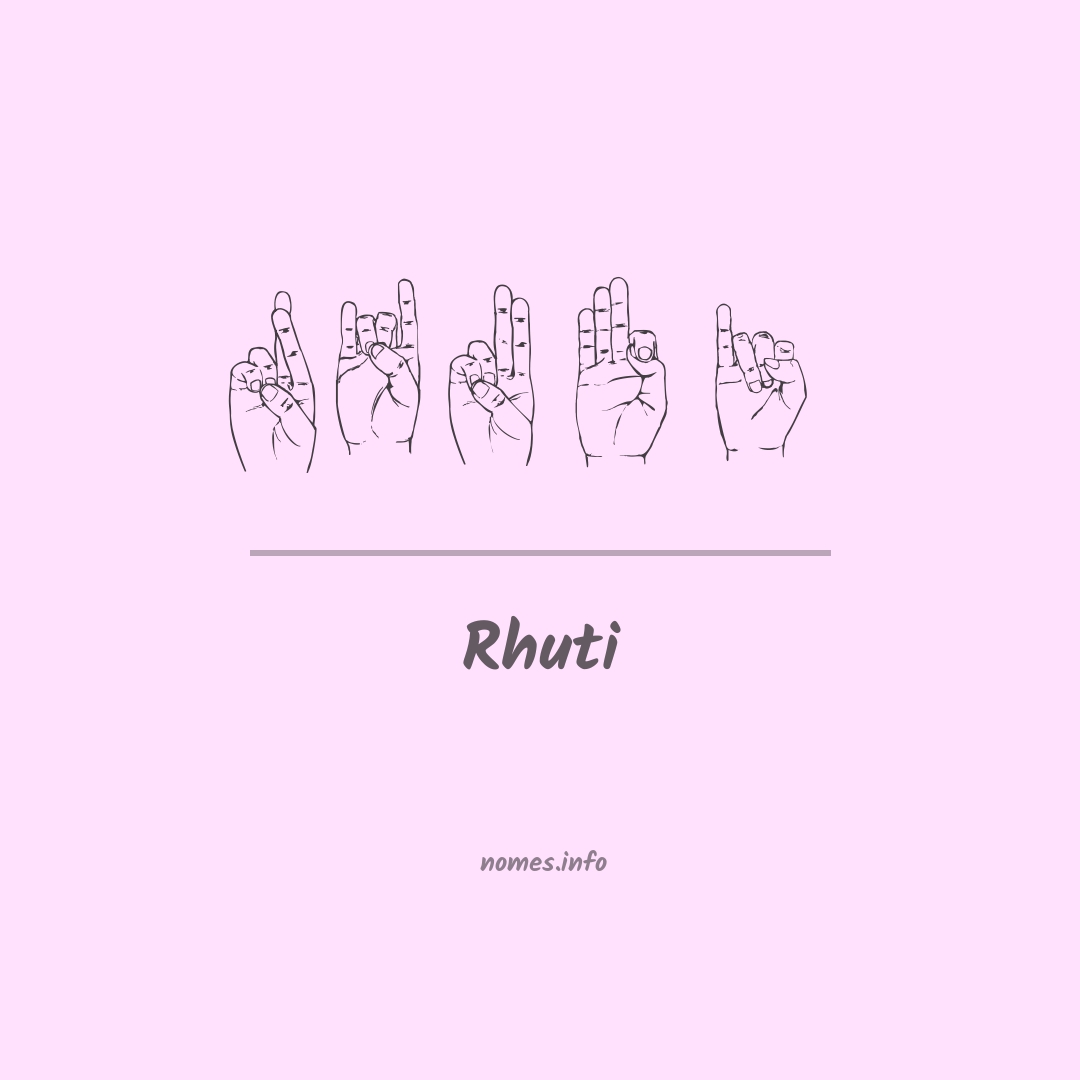 Rhuti em Libras Rhuti em Libras