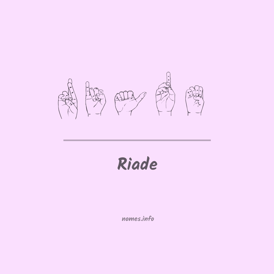 Riade em Libras