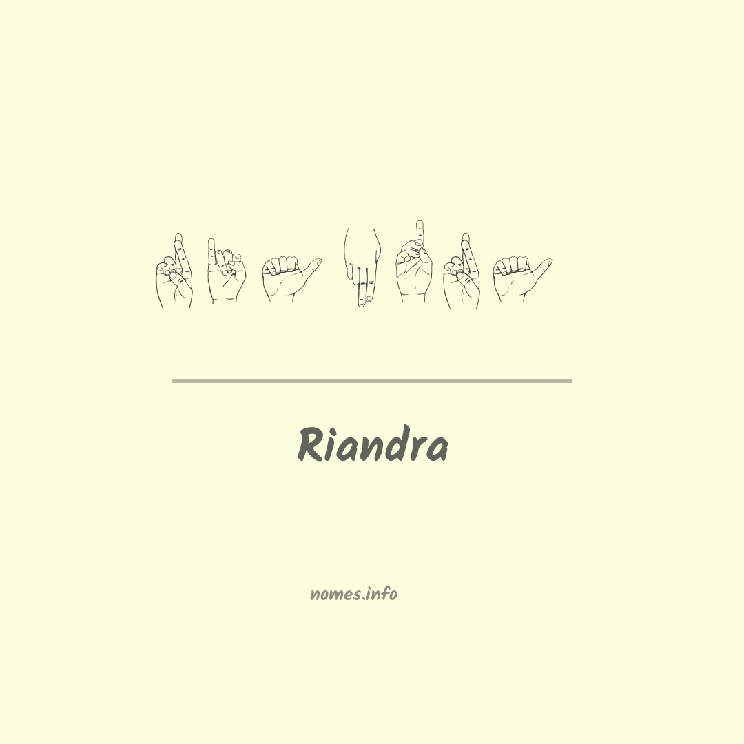 Riandra em Libras