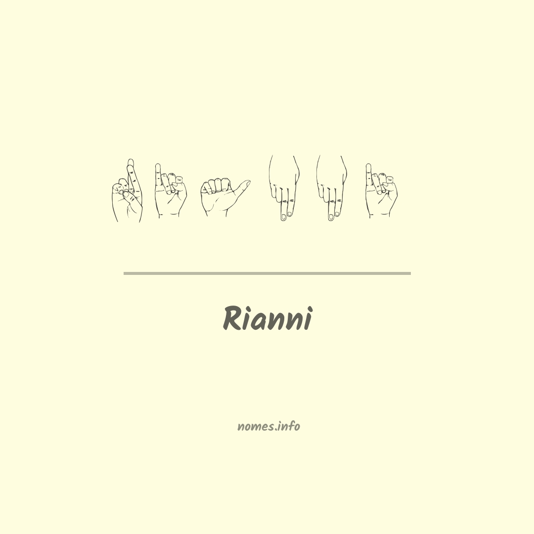 Rianni em Libras