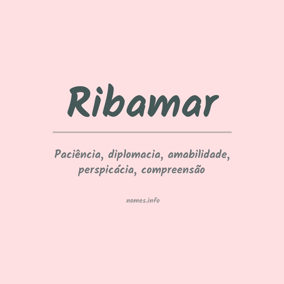 Significado do nome Ribamar