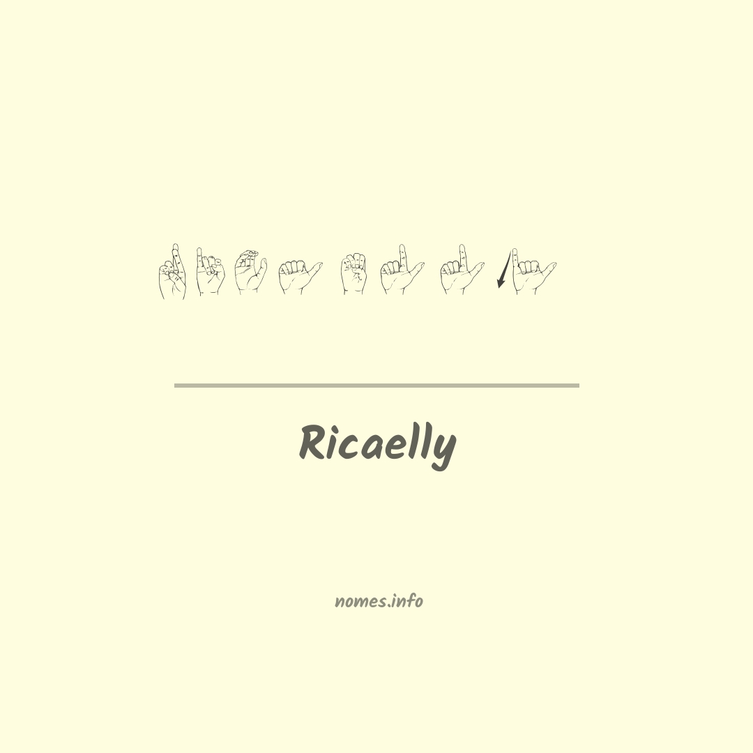 Ricaelly em Libras