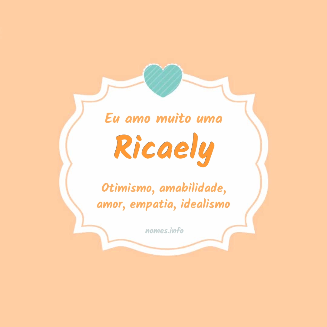 Eu amo muito Ricaely