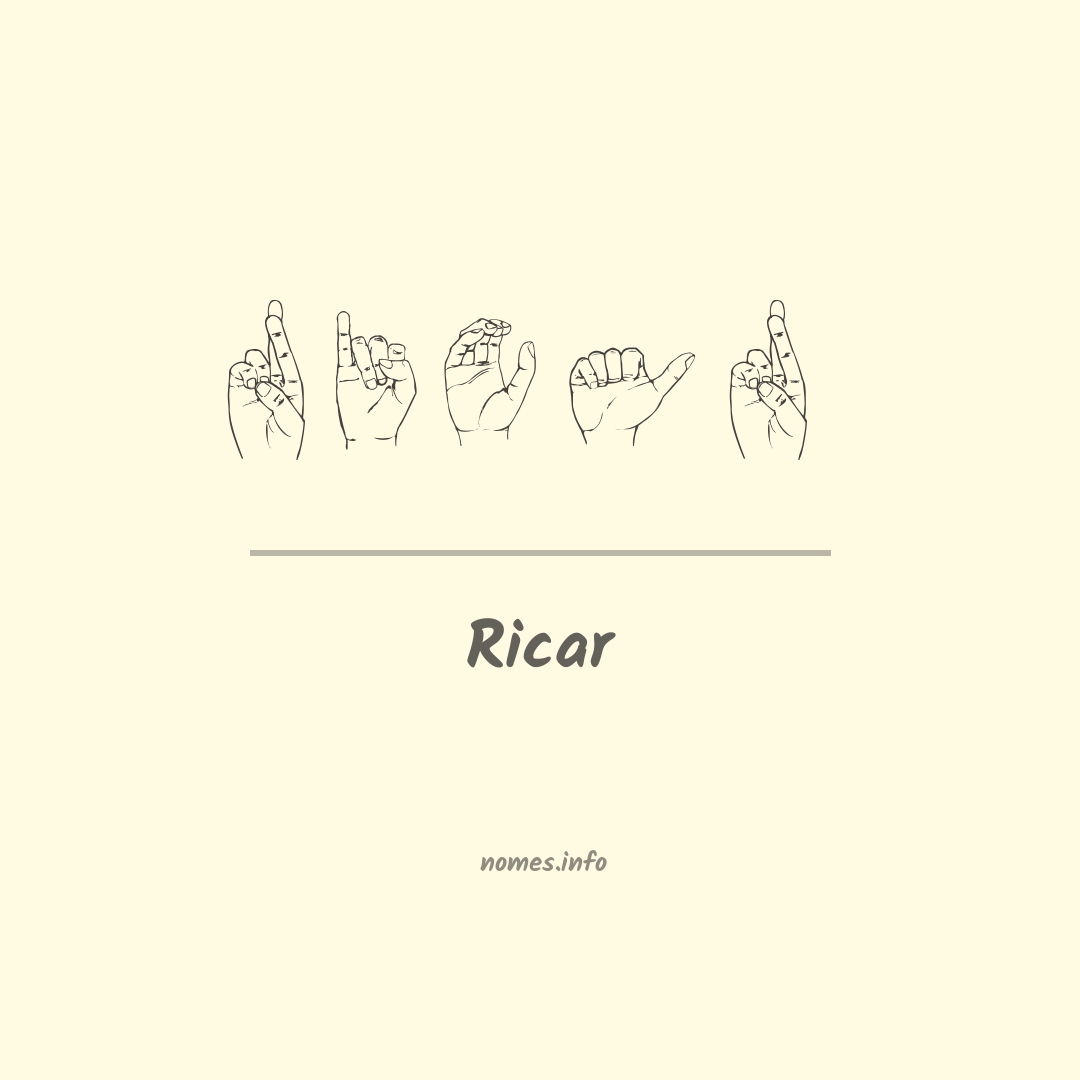Ricar em Libras