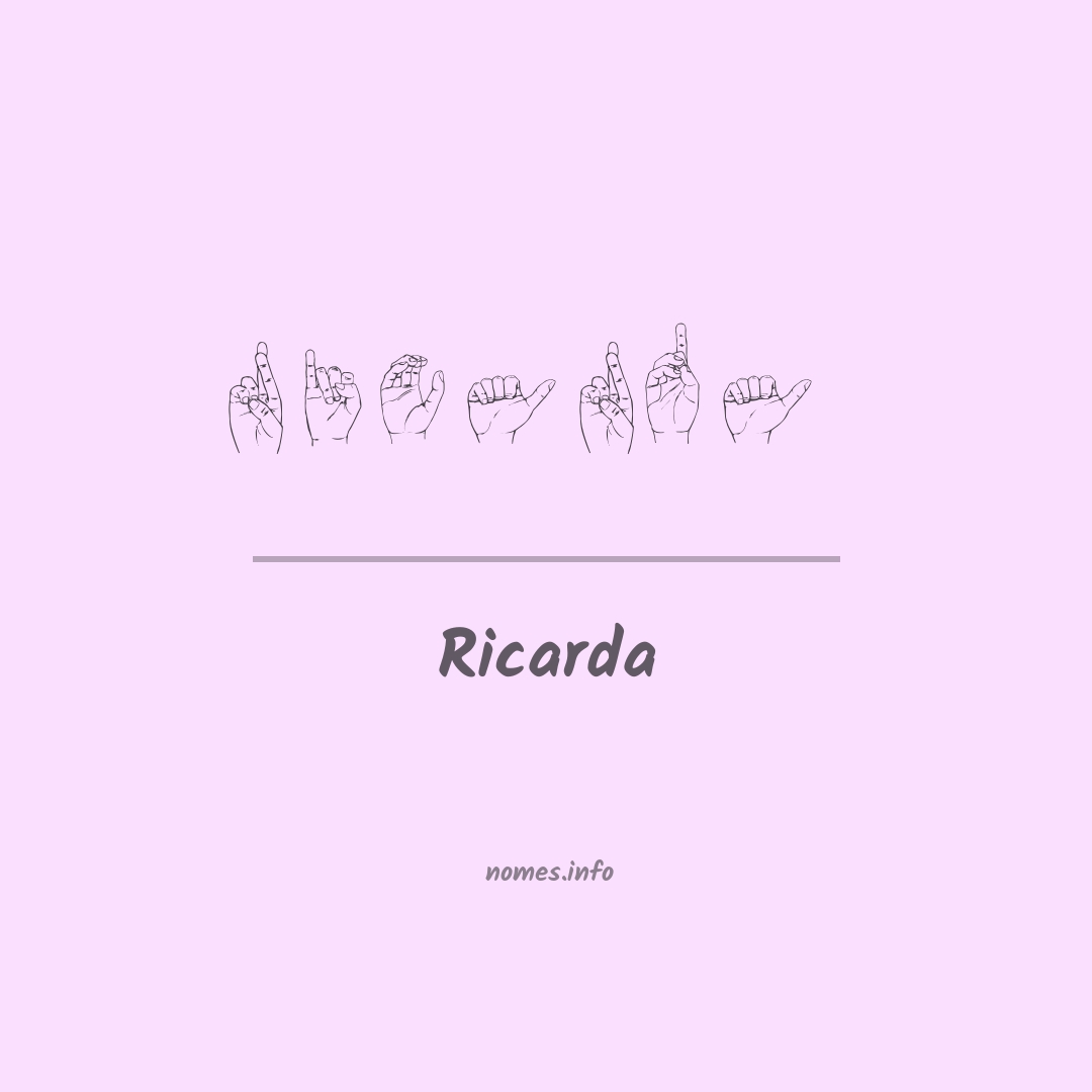 Ricarda em Libras