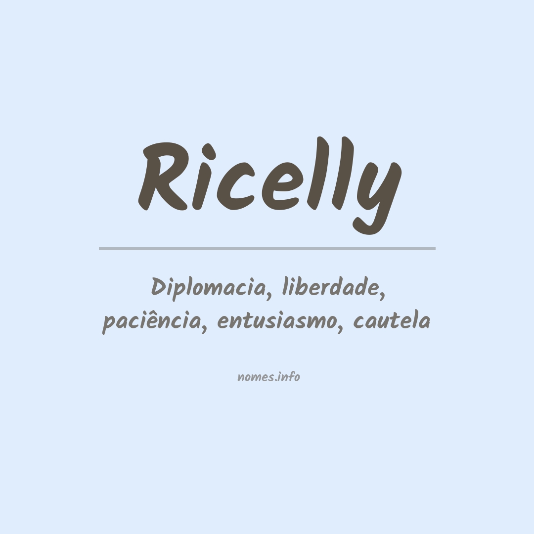 Significado do nome Ricelly