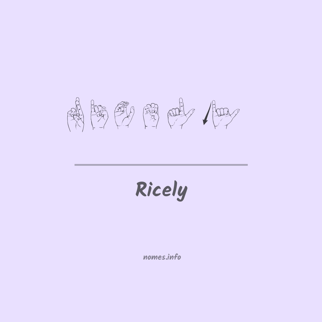 Ricely em Libras