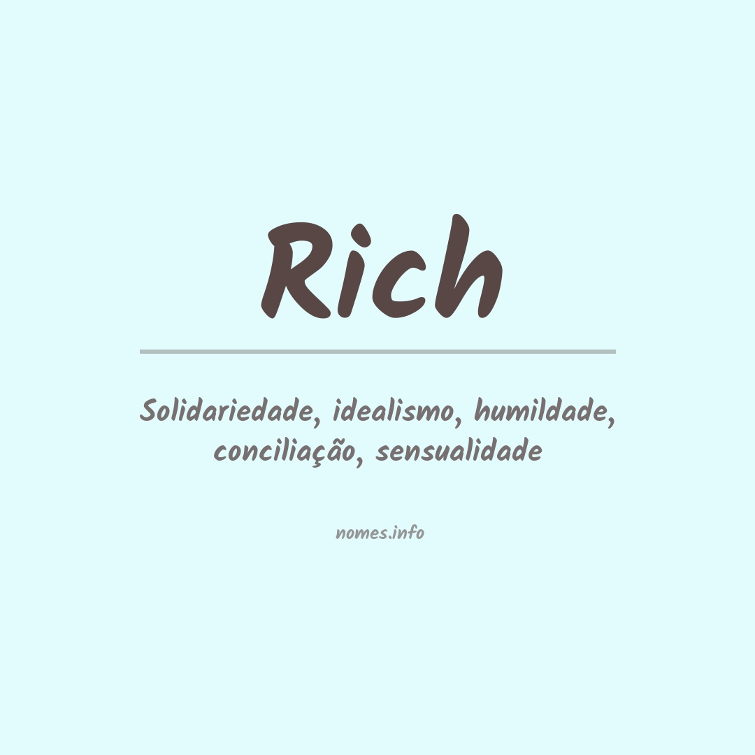 Significado do nome Rich