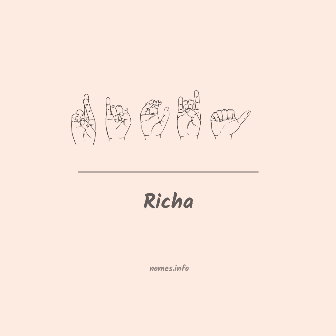 Richa em Libras
