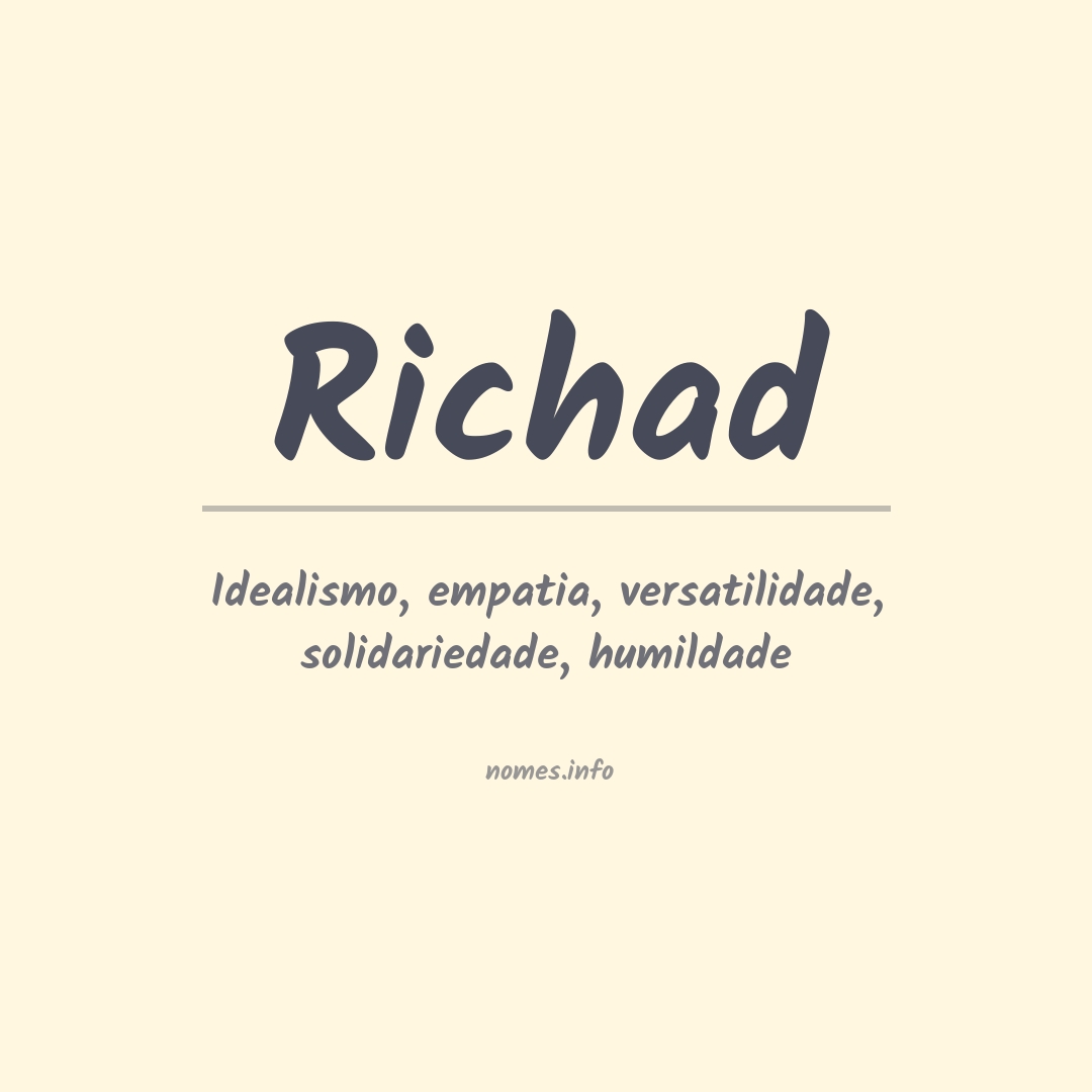 Significado do nome Richad