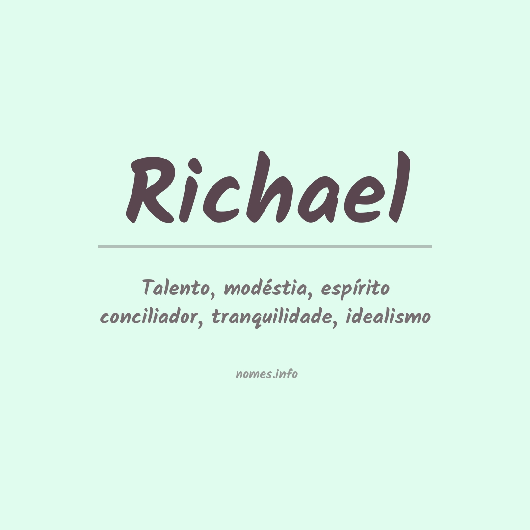 Significado do nome Richael