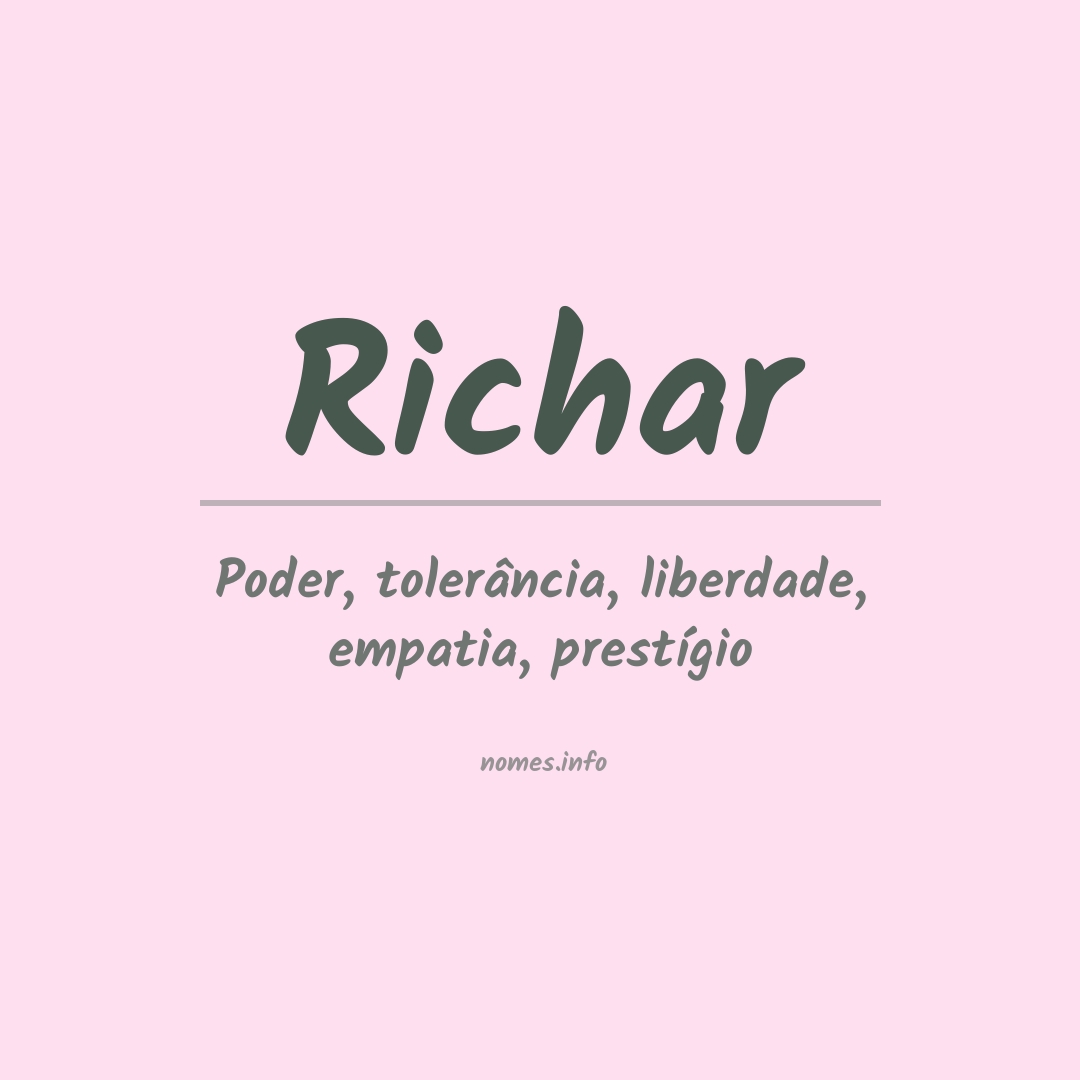 Significado do nome Richar