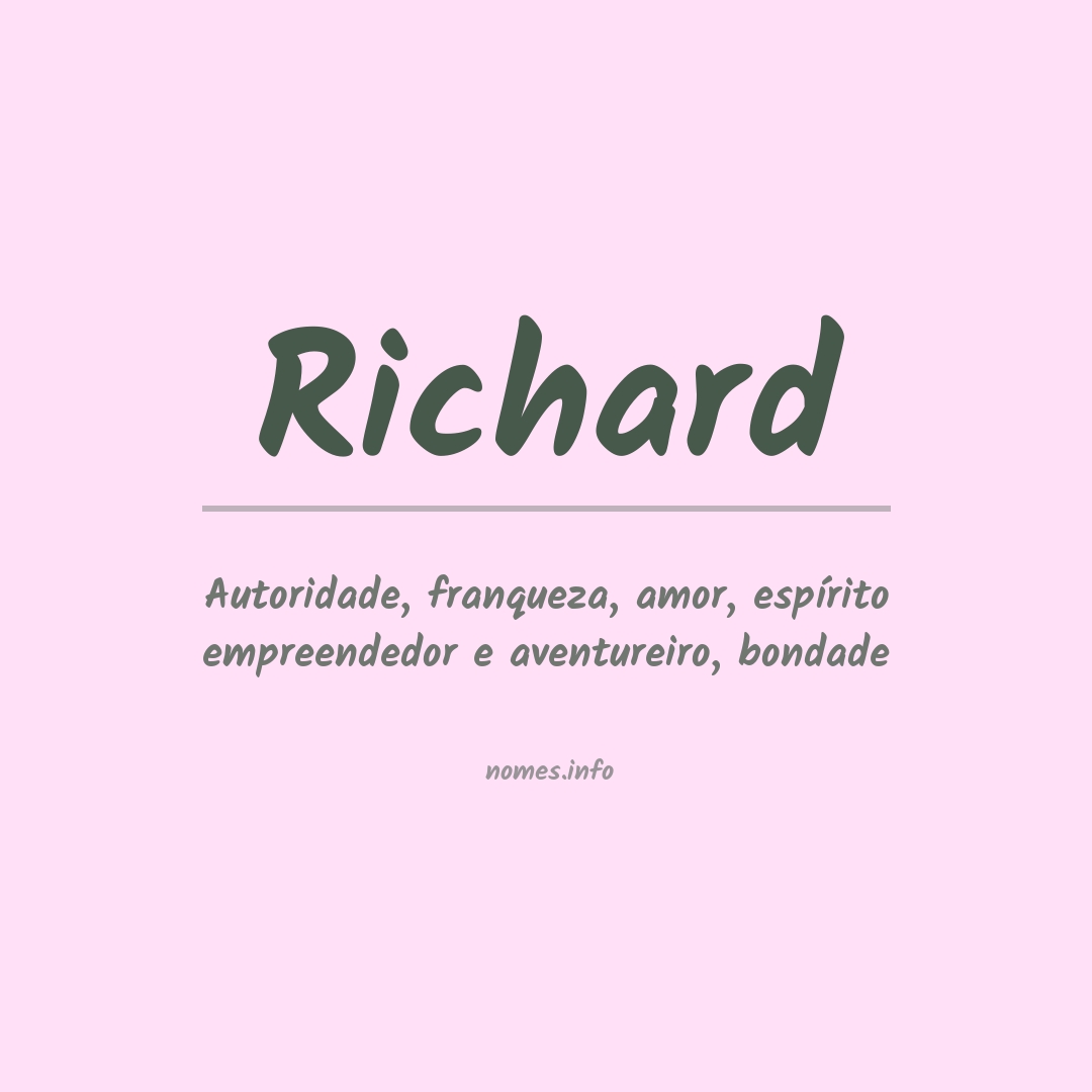 Significado do nome Richard