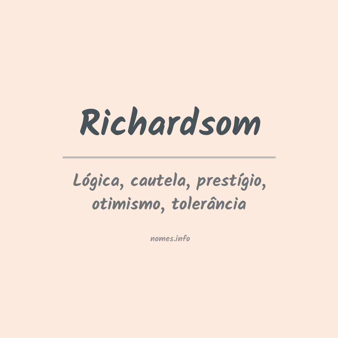 Significado do nome Richardsom