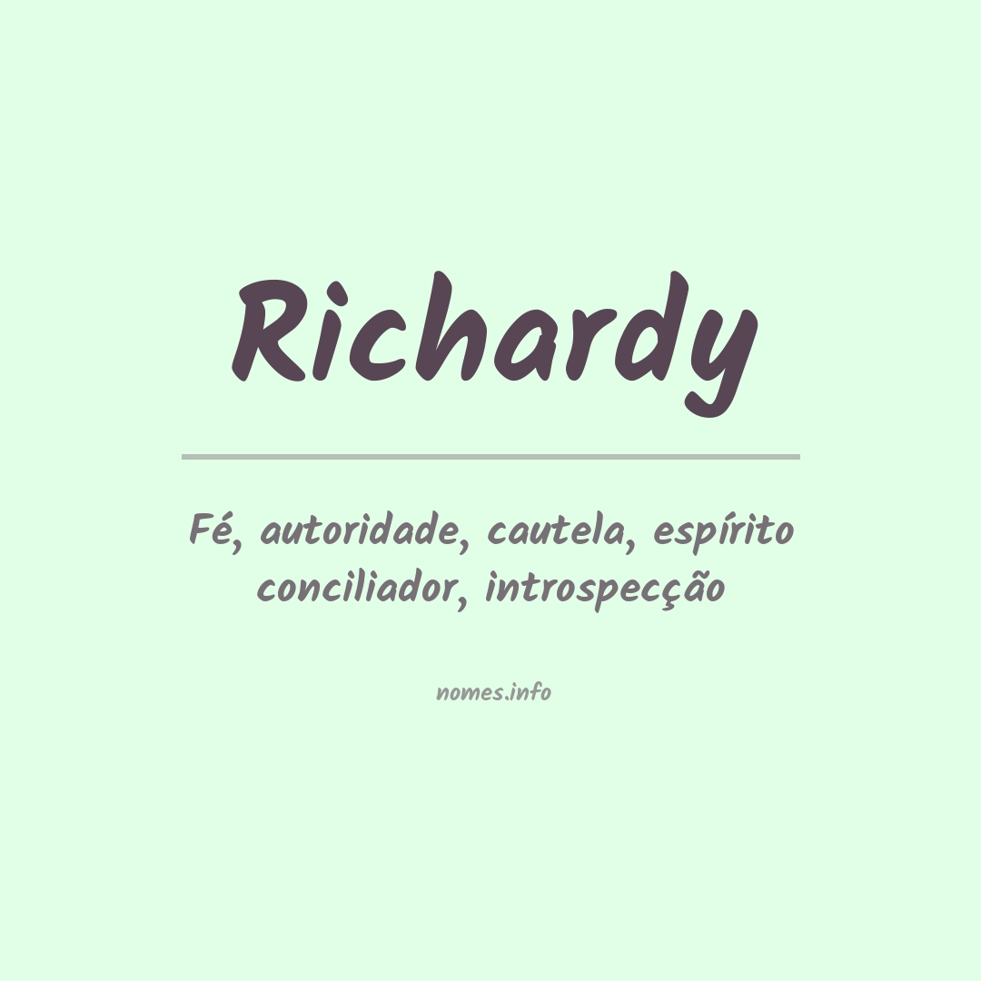 Significado do nome Richardy