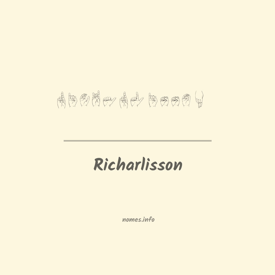 Richarlisson em Libras