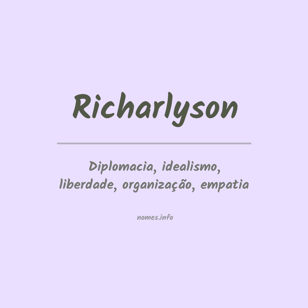 Significado do nome Richarlyson
