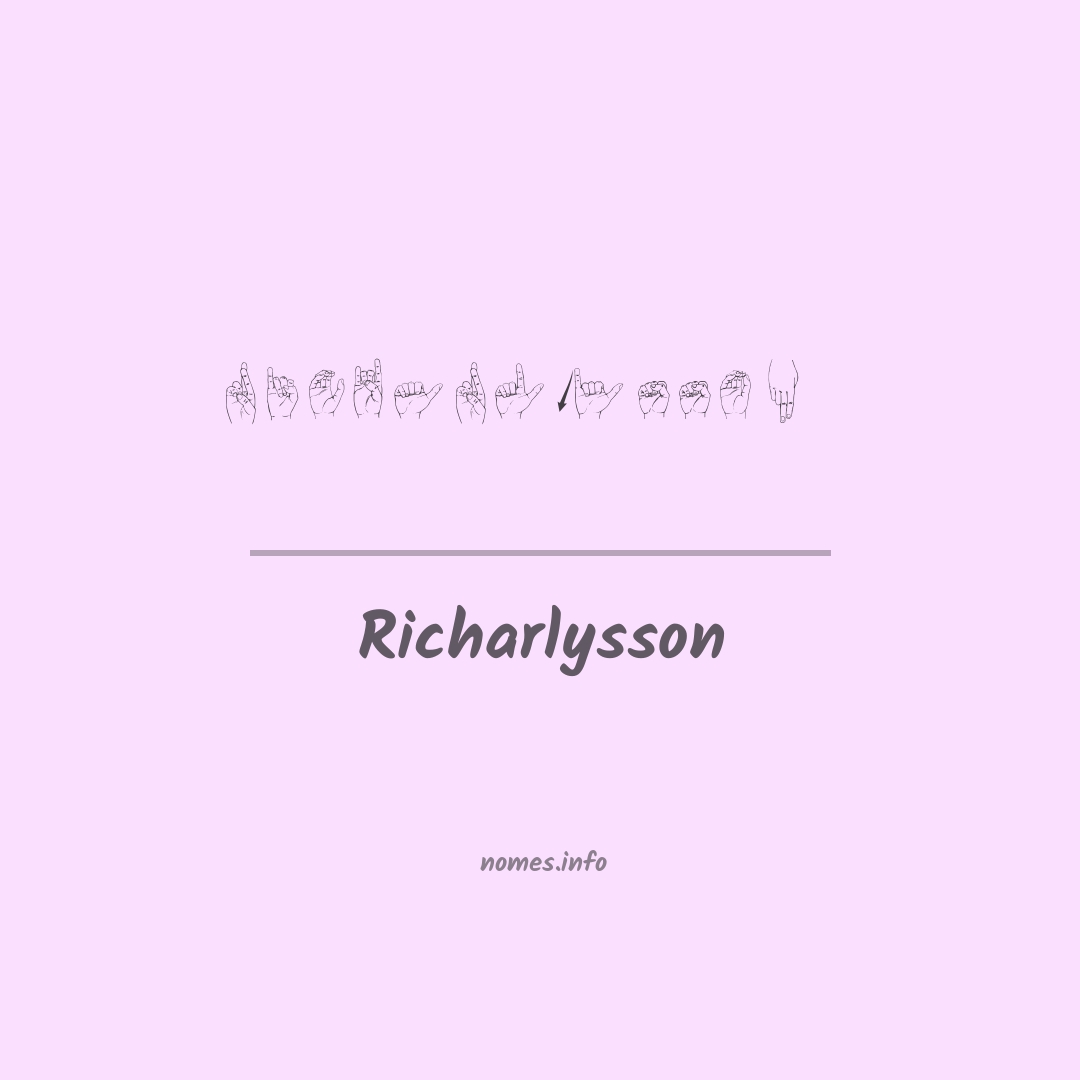 Richarlysson em Libras