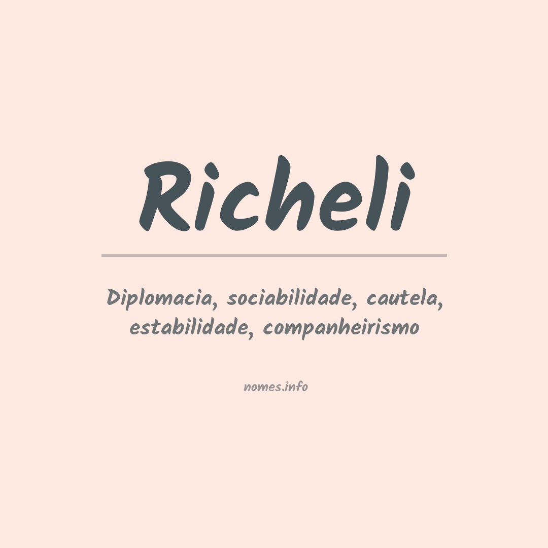 Significado do nome Richeli
