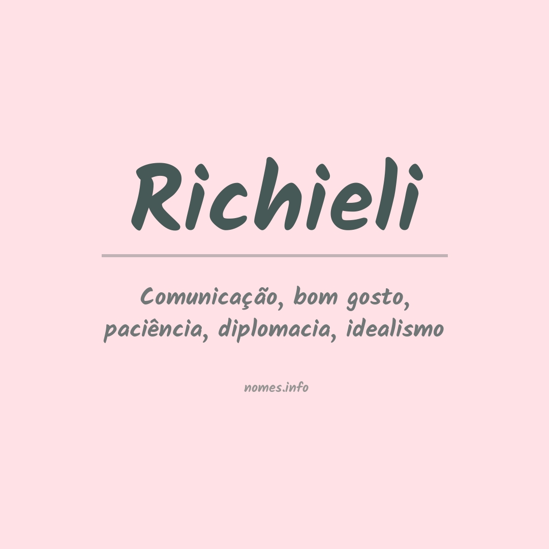 Significado do nome Richieli